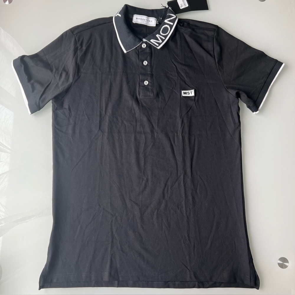 Monastery Couture Luxury Pima Cotton Polo Shirt Sz L